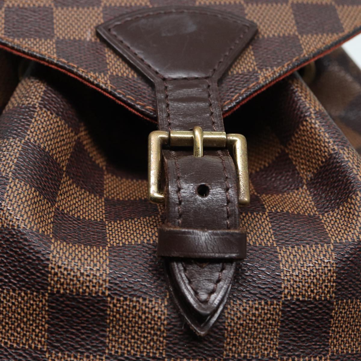 LOUIS VUITTON Damier Ebene Montsouris MM Backpack N51143 LV Auth 87883