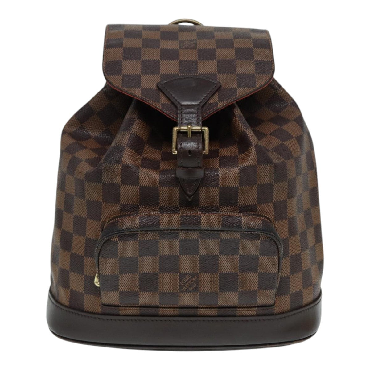 LOUIS VUITTON Damier Ebene Montsouris MM Backpack N51143 LV Auth 87883