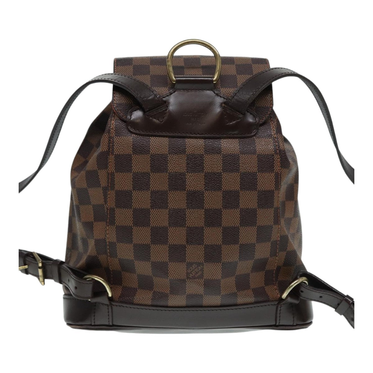 LOUIS VUITTON Damier Ebene Montsouris MM Backpack N51143 LV Auth 87883