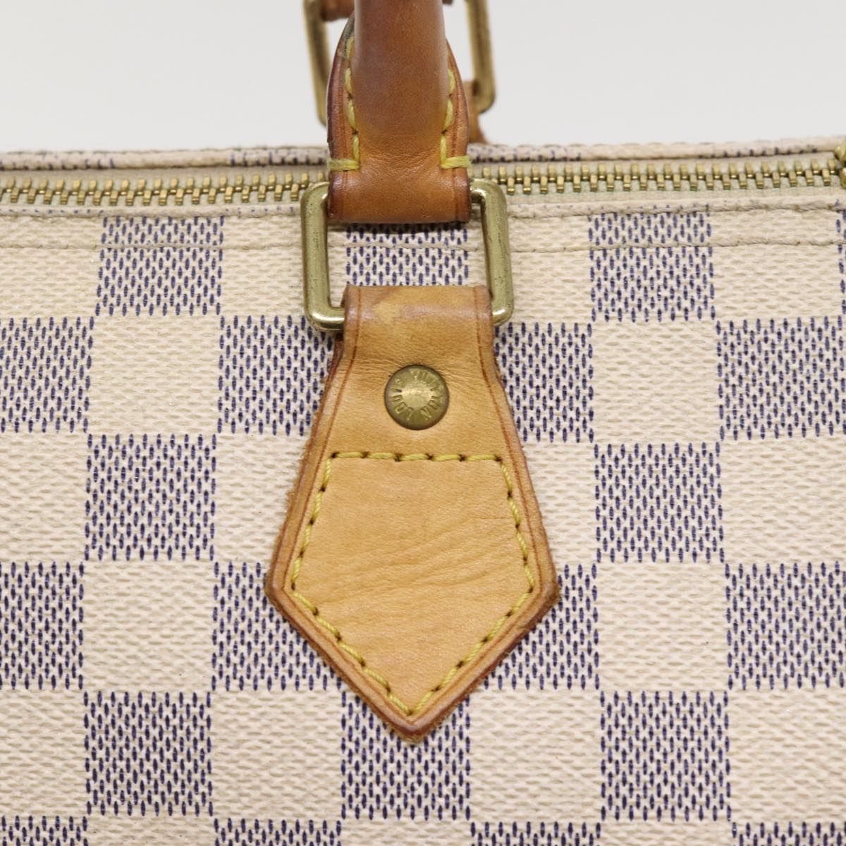 LOUIS VUITTON Damier Azur Speedy 25 Hand Bag N41534 LV Auth 87884