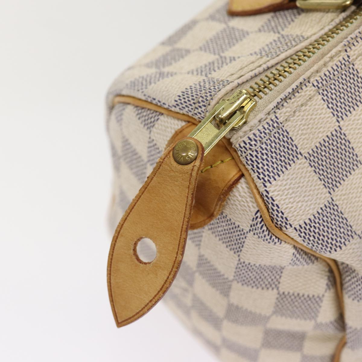 LOUIS VUITTON Damier Azur Speedy 25 Hand Bag N41534 LV Auth 87884