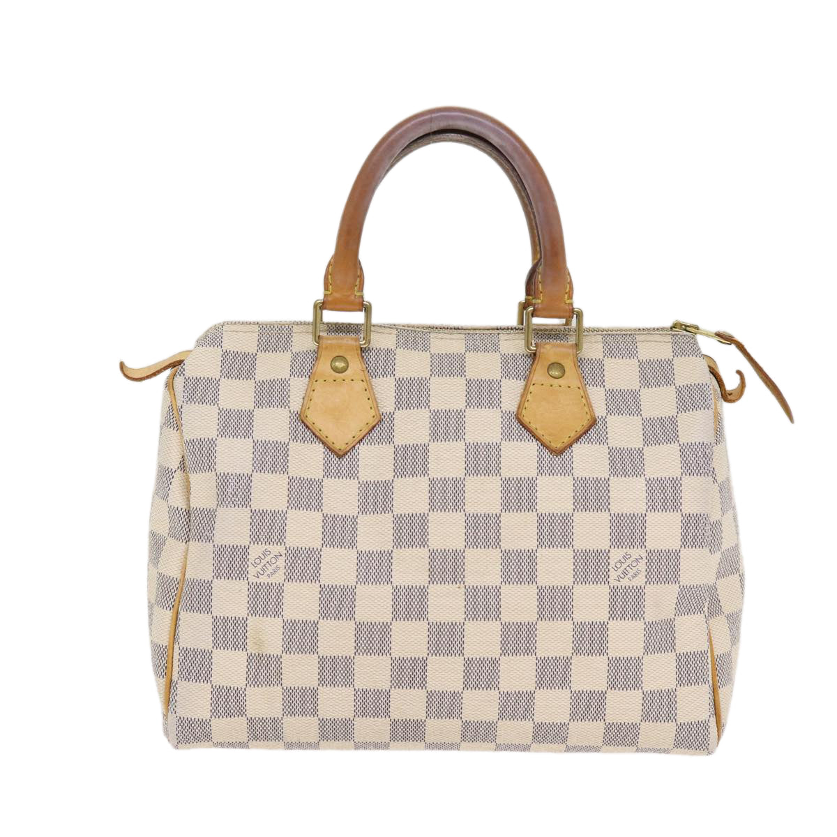 LOUIS VUITTON Damier Azur Speedy 25 Hand Bag N41534 LV Auth 87884