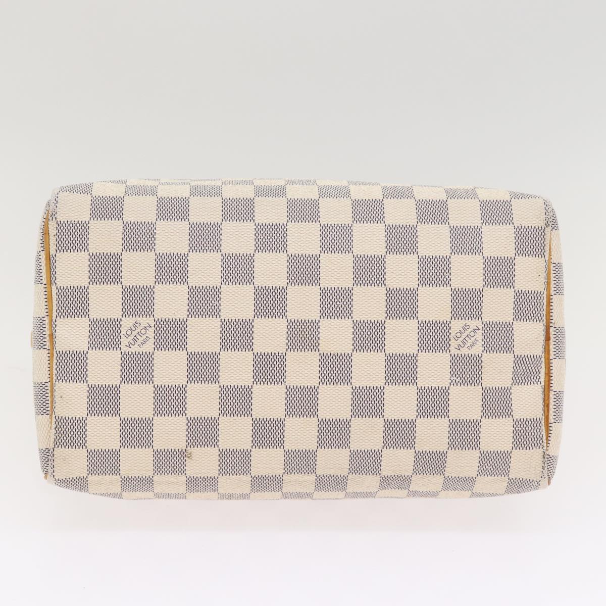 LOUIS VUITTON Damier Azur Speedy 25 Hand Bag N41534 LV Auth 87884