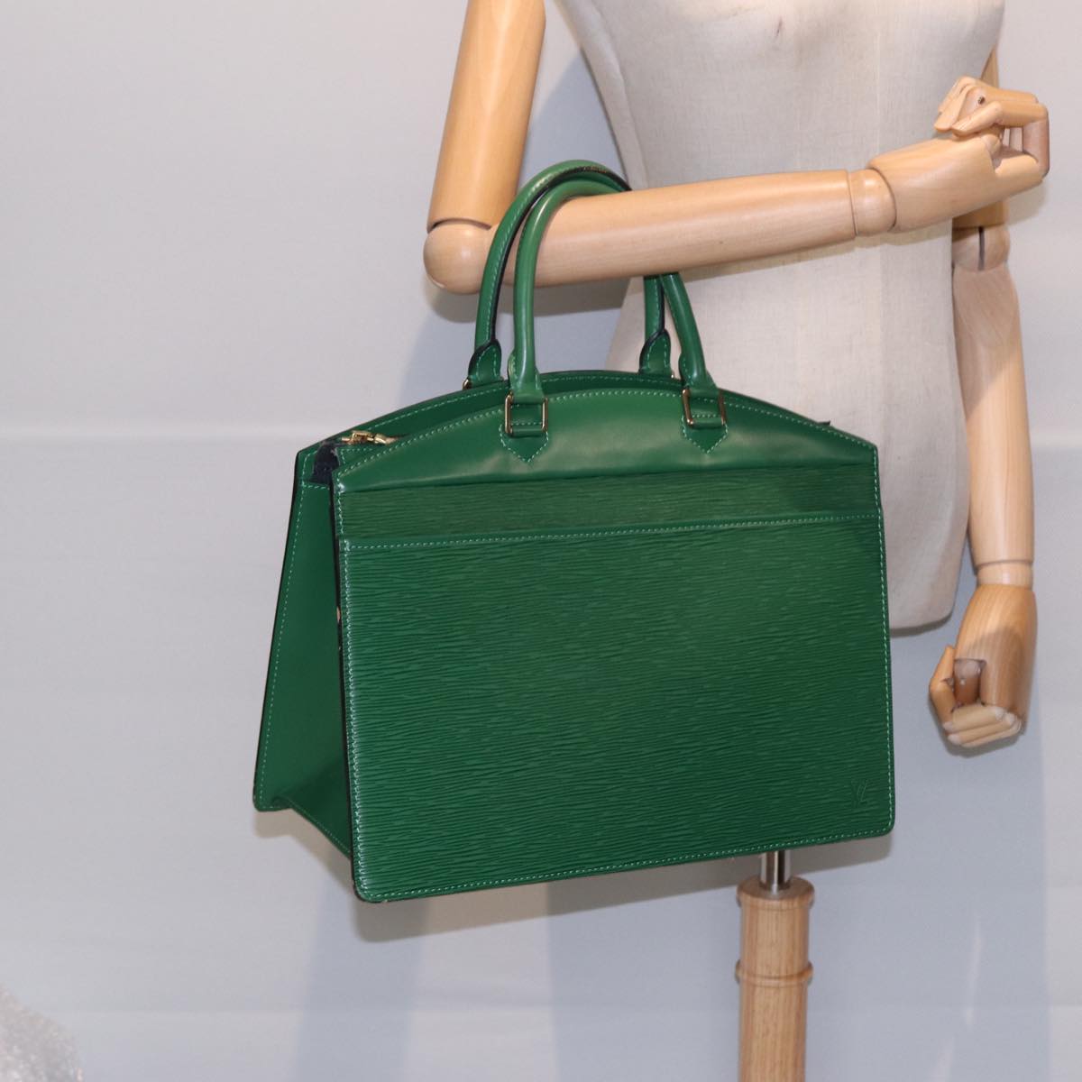 LOUIS VUITTON Epi Riviera Hand Bag Green M48184 LV Auth 87934