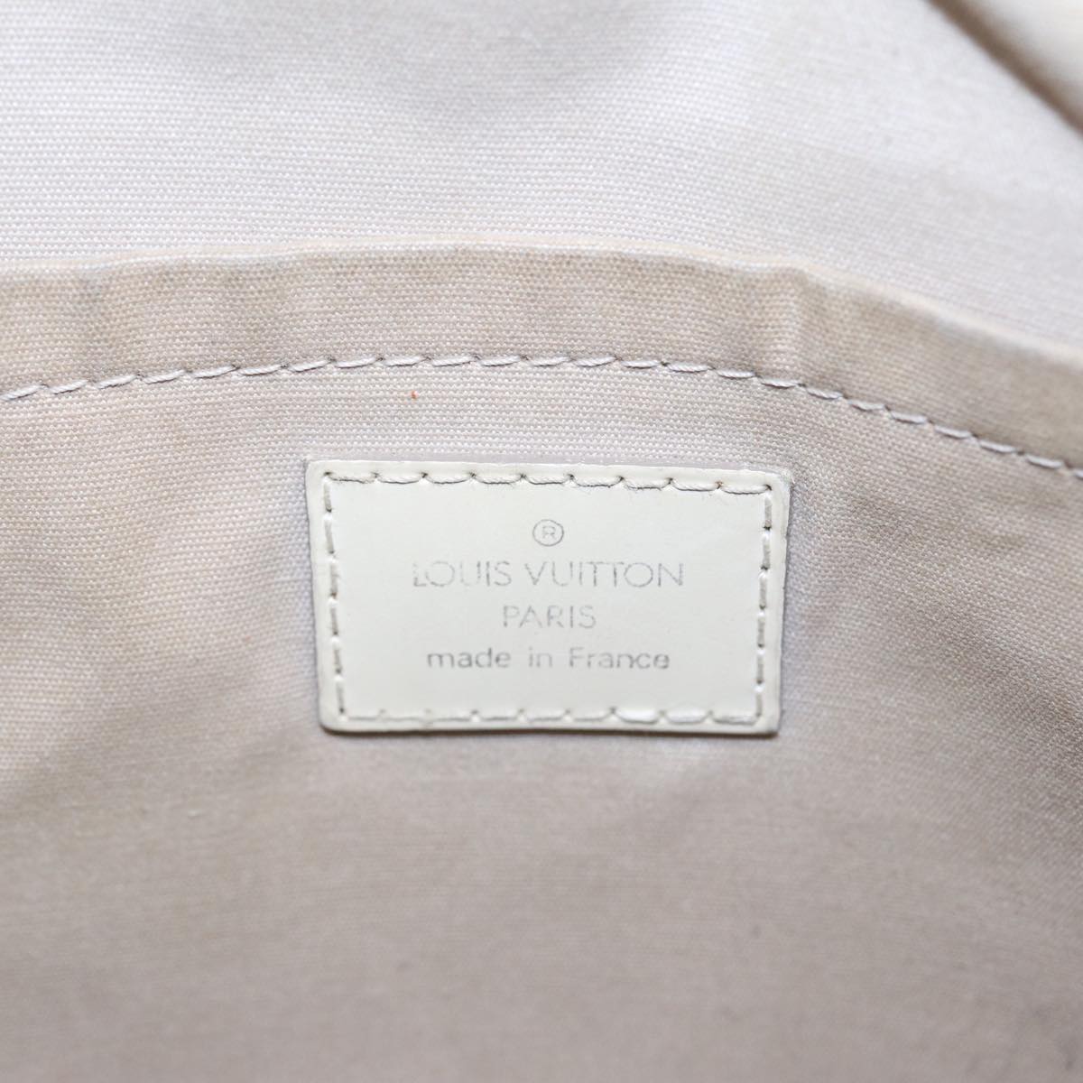 LOUIS VUITTON Epi Boring Montaigne GM Hand Bag White Yvoire M5931J LV Auth 87942