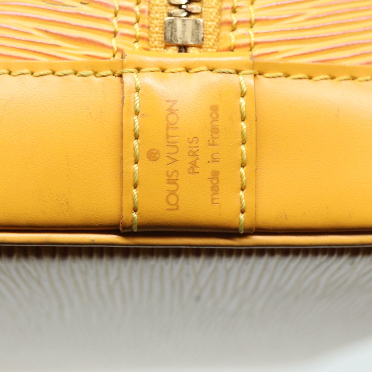 LOUIS VUITTON Epi Alma Hand Bag Yellow M52149 LV Auth 87945