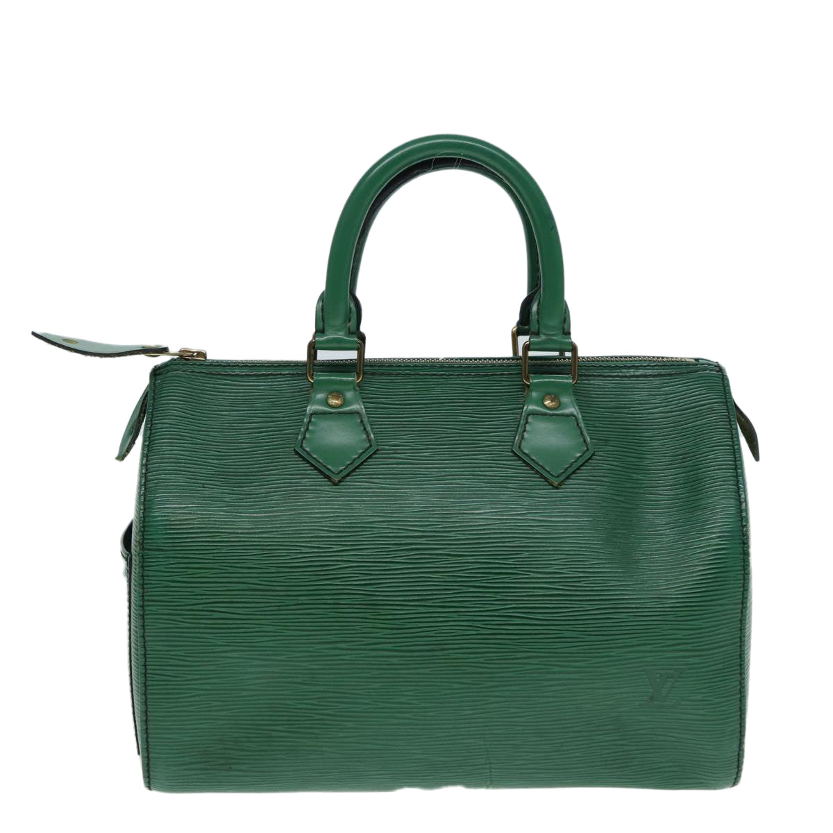 LOUIS VUITTON Epi Speedy 25 Hand Bag Borneo Green M43014 LV Auth 87947