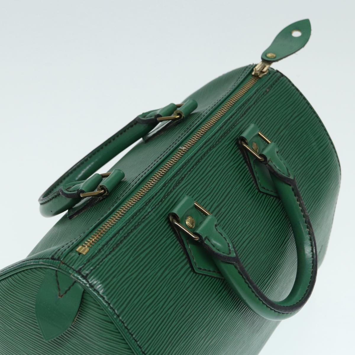 LOUIS VUITTON Epi Speedy 25 Hand Bag Borneo Green M43014 LV Auth 87947