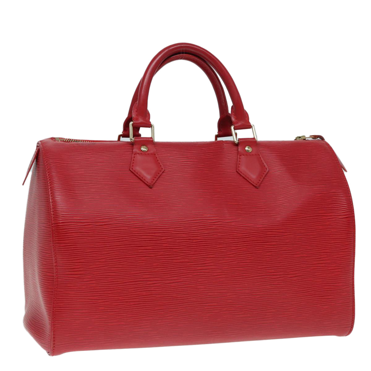 LOUIS VUITTON Epi Speedy 30 Hand Bag Castilian Red M43007 LV Auth 87950