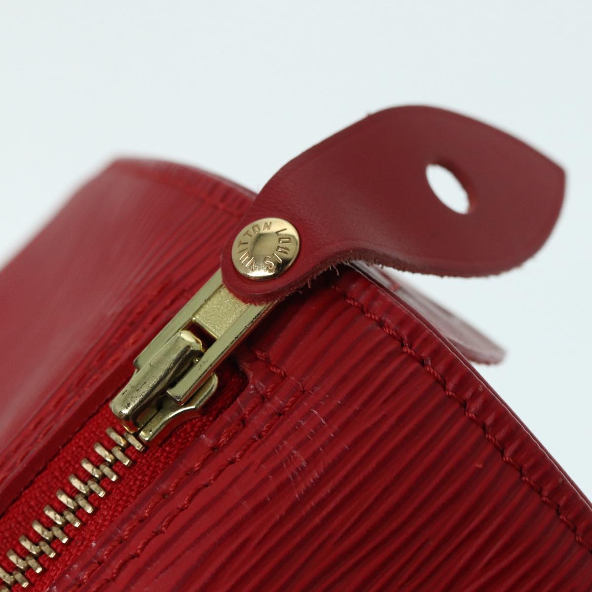 LOUIS VUITTON Epi Speedy 30 Hand Bag Castilian Red M43007 LV Auth 87950