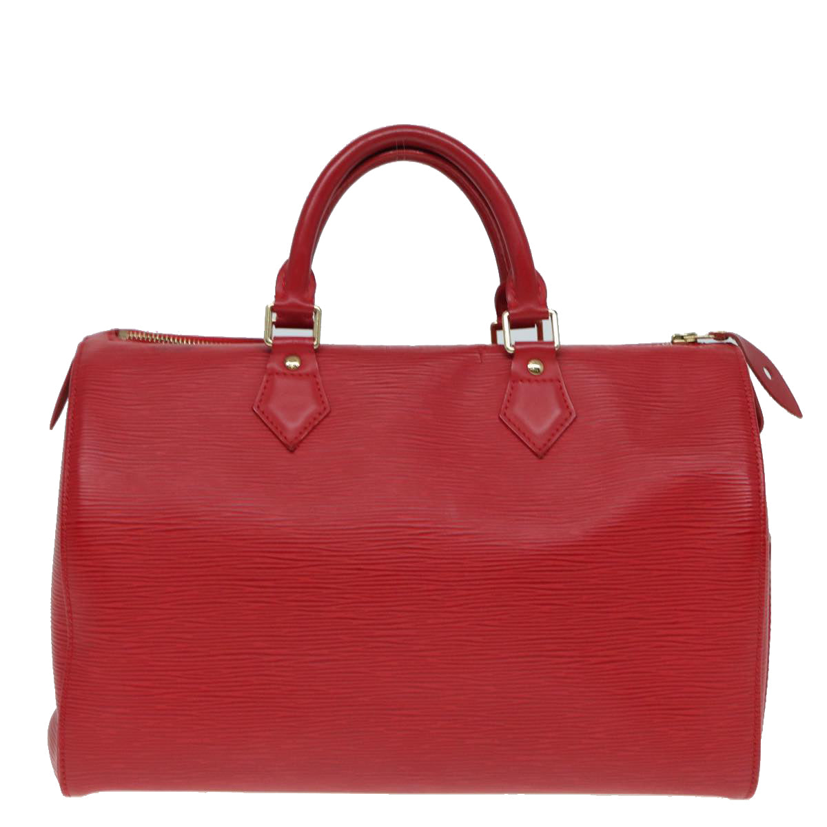 LOUIS VUITTON Epi Speedy 30 Hand Bag Castilian Red M43007 LV Auth 87950