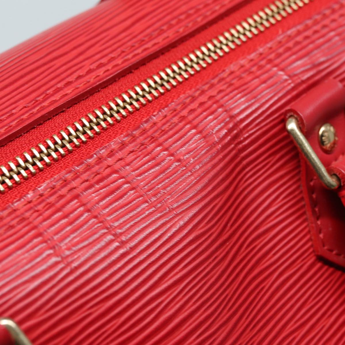 LOUIS VUITTON Epi Speedy 30 Hand Bag Castilian Red M43007 LV Auth 87950