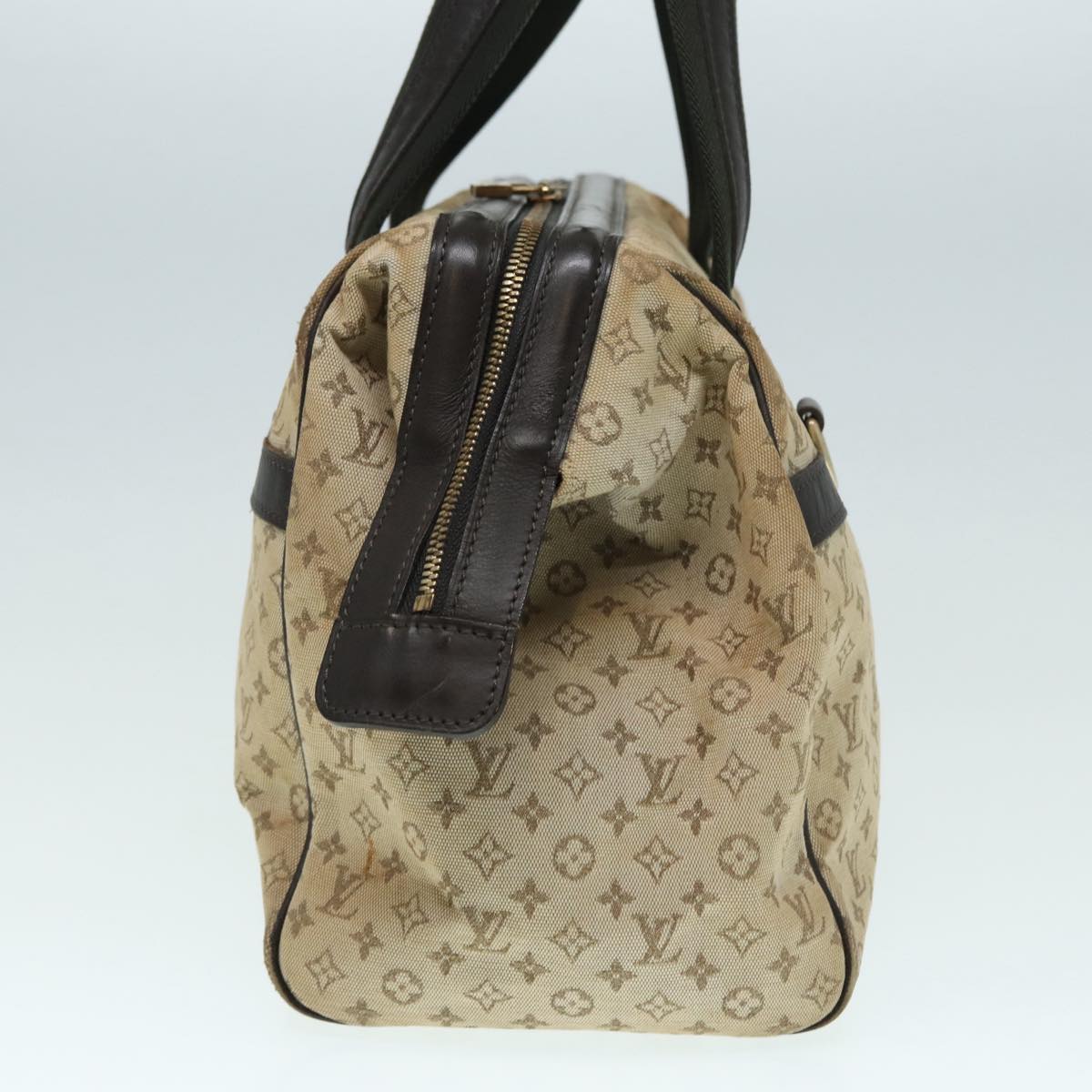 LOUIS VUITTON Monogram Mini Josephine GM Hand Bag Khaki M92310 LV Auth 87965