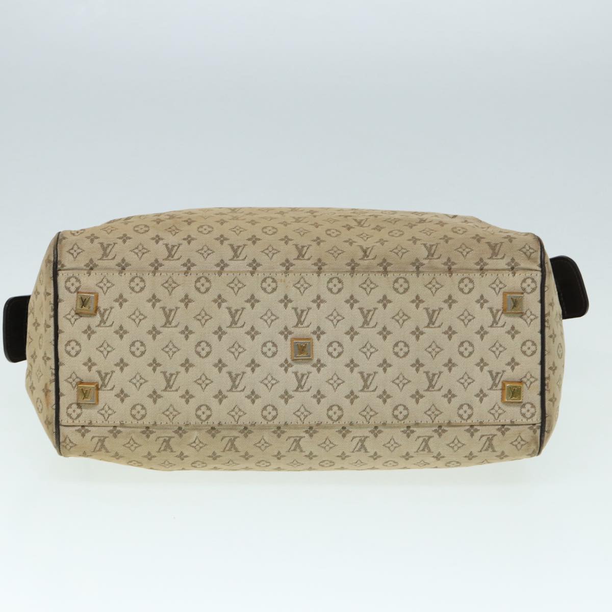 LOUIS VUITTON Monogram Mini Josephine GM Hand Bag Khaki M92310 LV Auth 87965