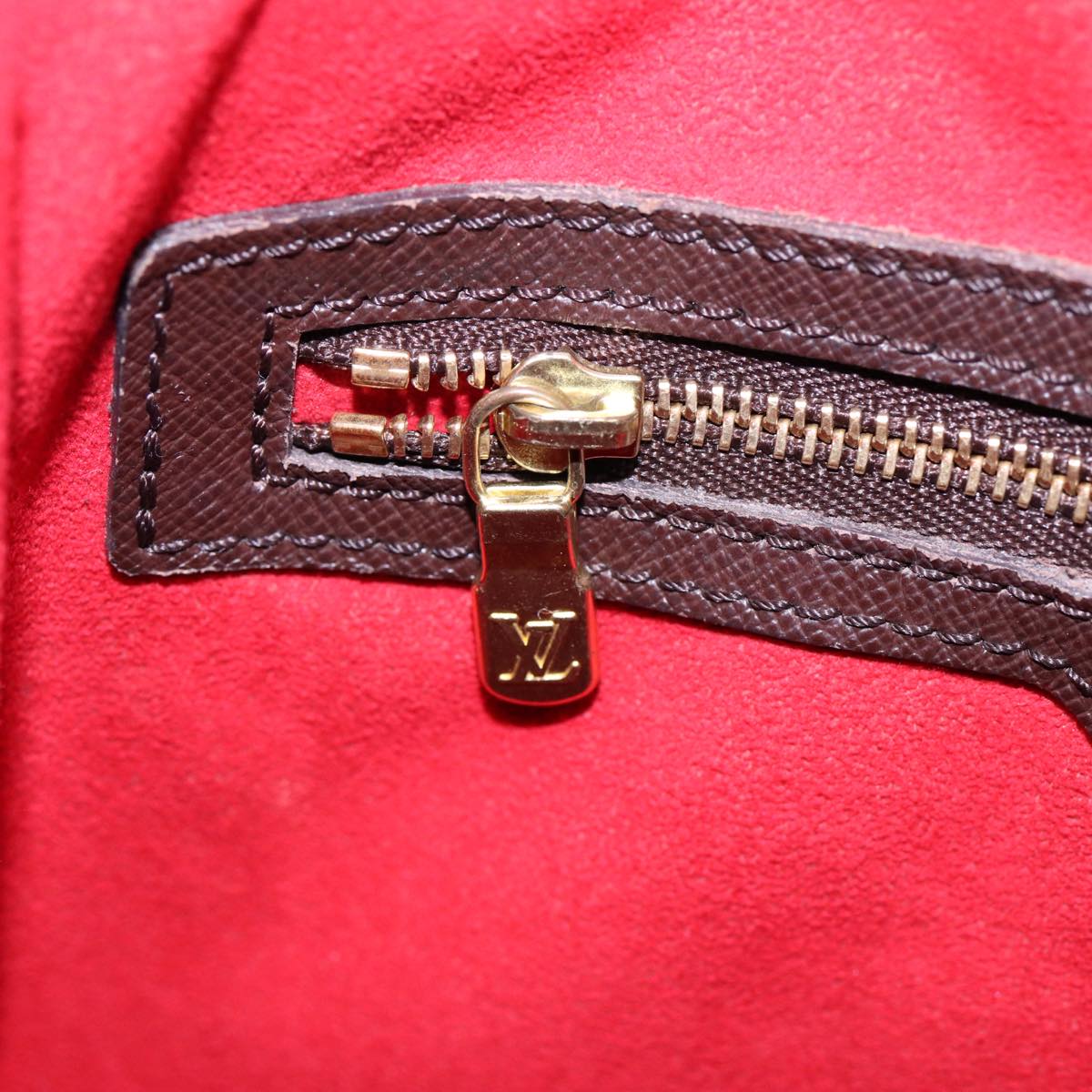 LOUIS VUITTON Damier Ebene Marais Shoulder Bag N42240 LV Auth 87969