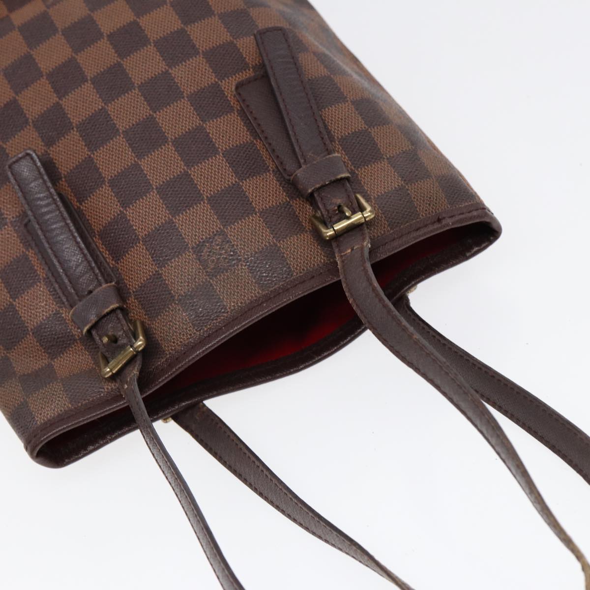 LOUIS VUITTON Damier Ebene Marais Shoulder Bag N42240 LV Auth 87969