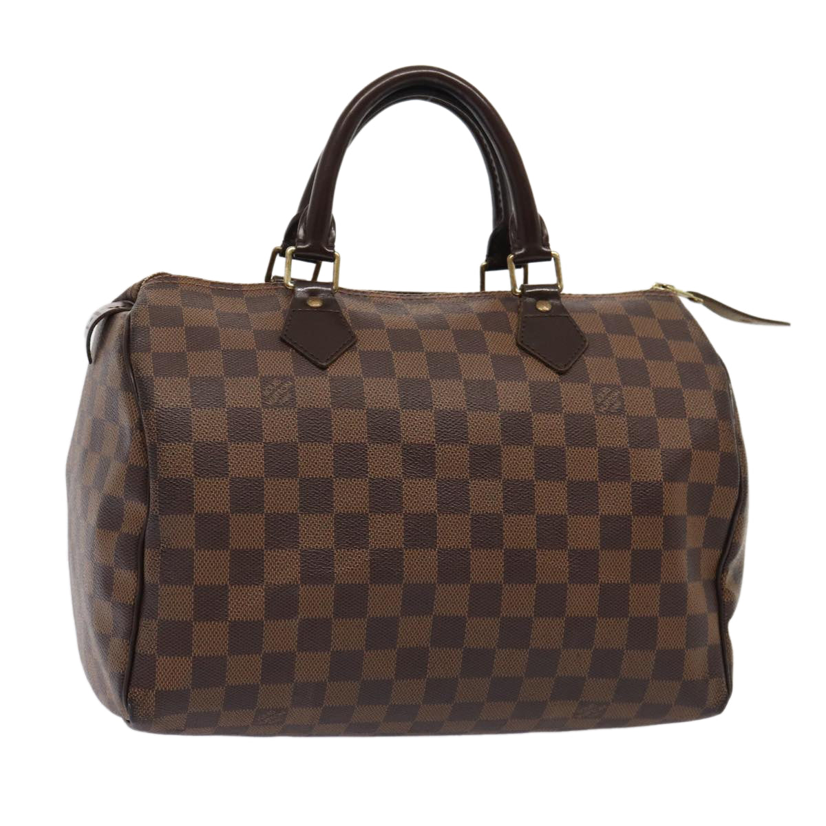 LOUIS VUITTON Damier Ebene Speedy 30 Hand Bag N41364 LV Auth 87973