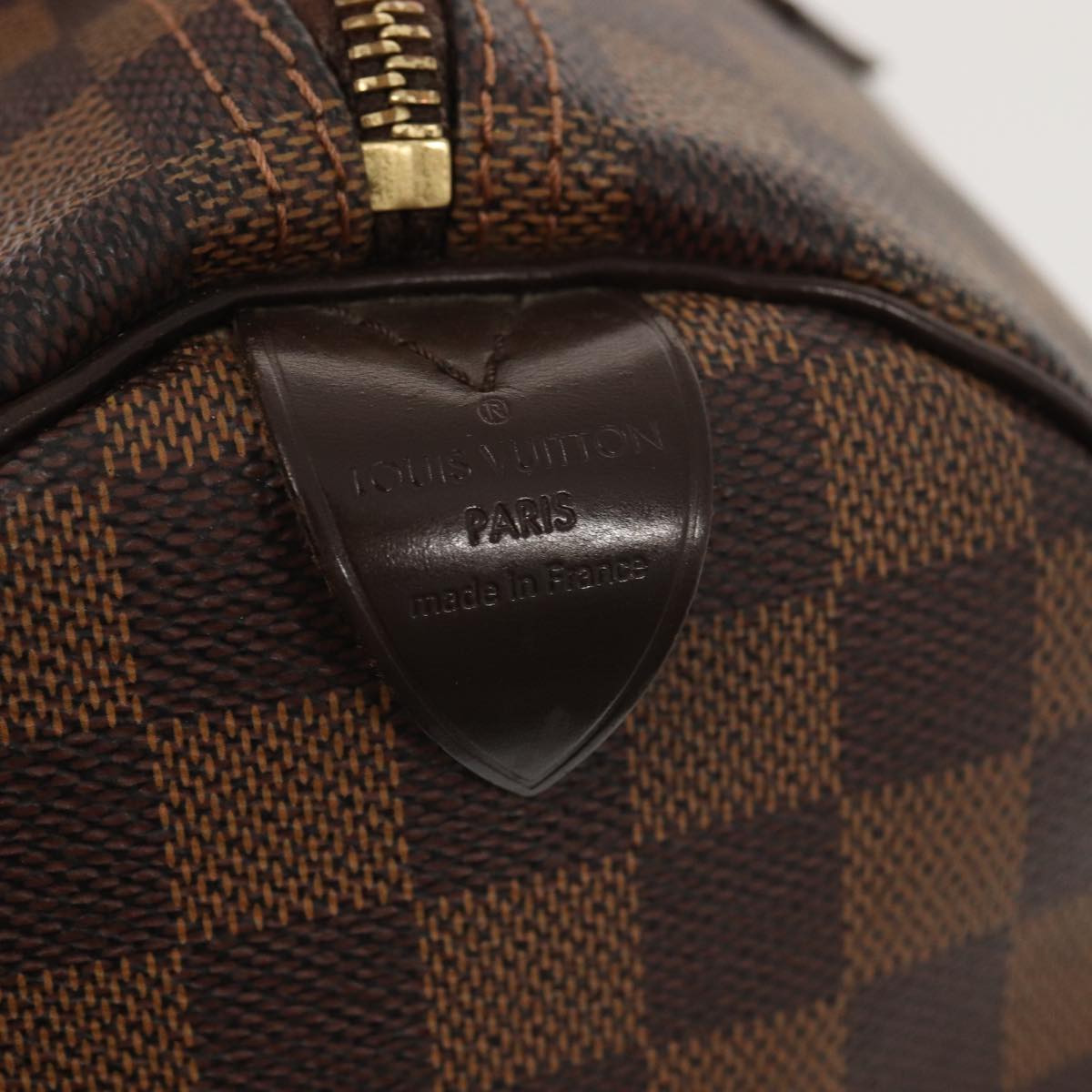 LOUIS VUITTON Damier Ebene Speedy 30 Hand Bag N41364 LV Auth 87973