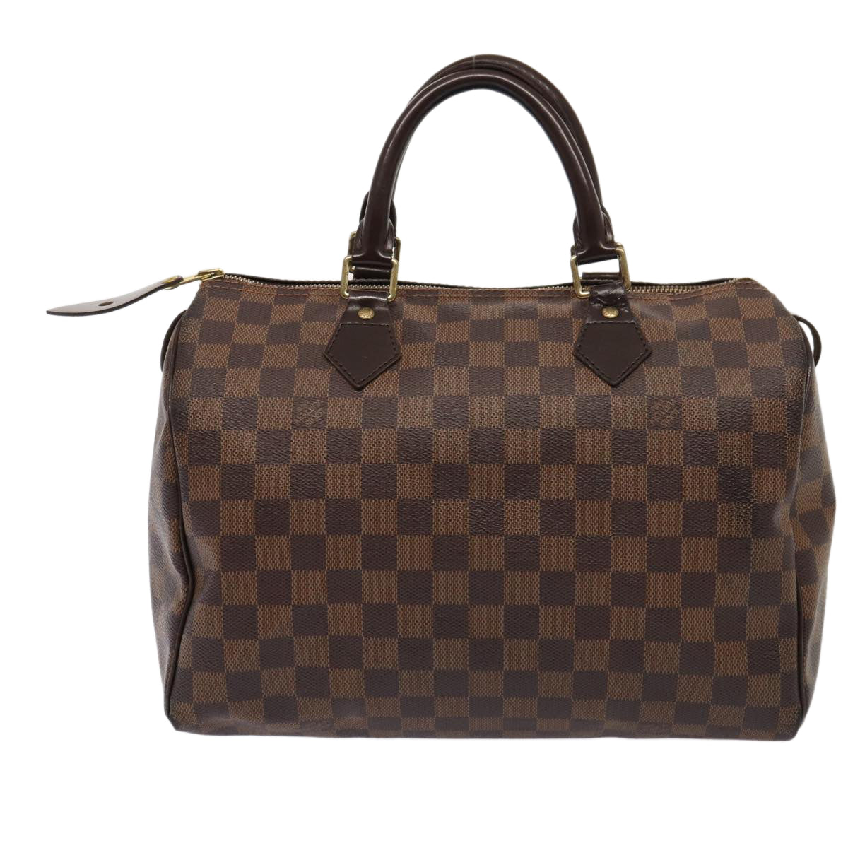 LOUIS VUITTON Damier Ebene Speedy 30 Hand Bag N41364 LV Auth 87973