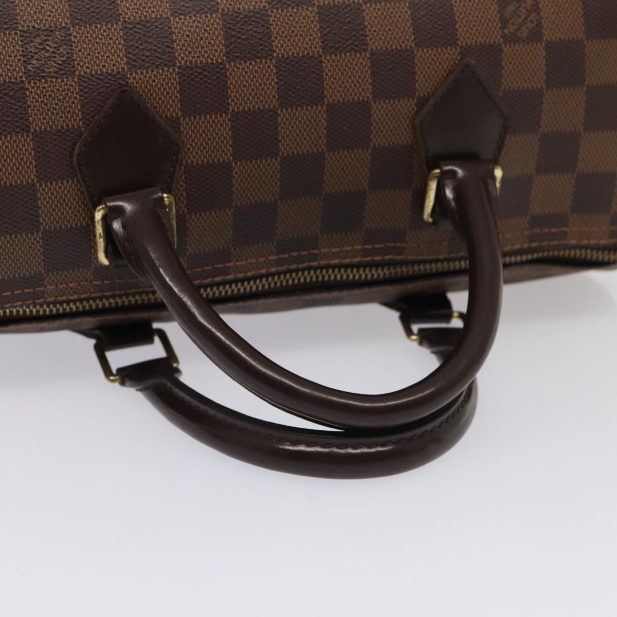 LOUIS VUITTON Damier Ebene Speedy 30 Hand Bag N41364 LV Auth 87973