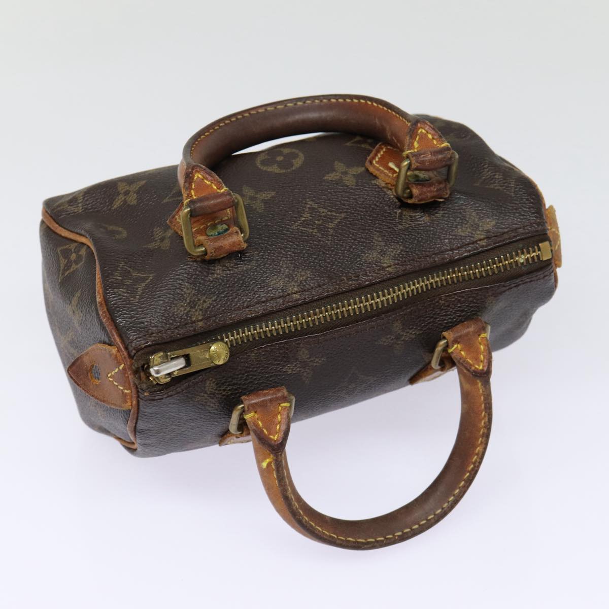 LOUIS VUITTON Monogram Mini Speedy Bandouliere Japon 88 Bag M99014 Auth 87974