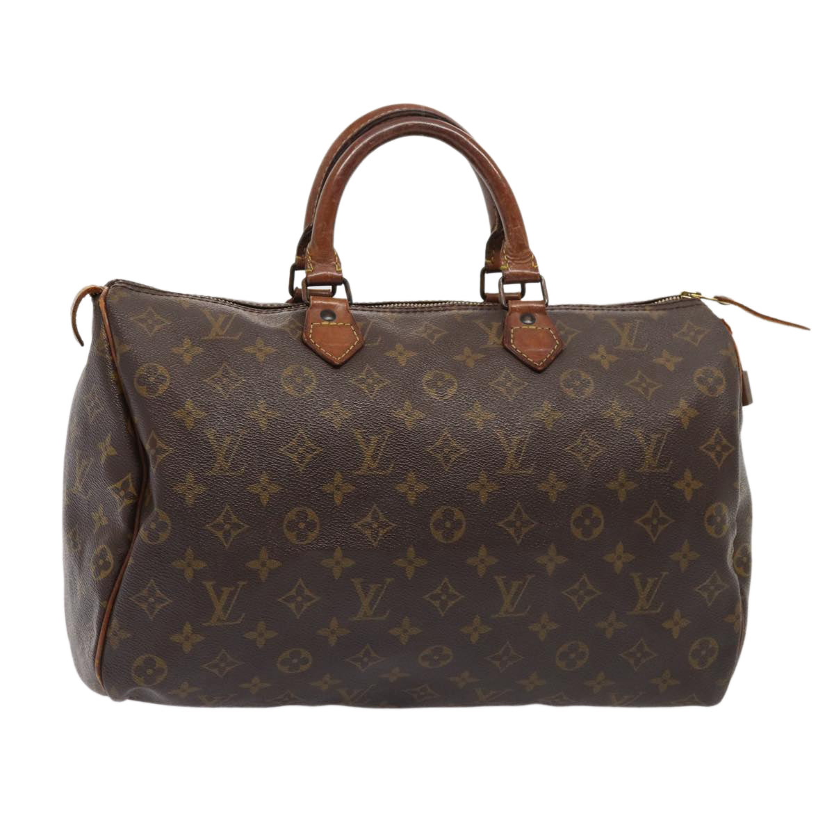 LOUIS VUITTON Monogram Speedy 35 Hand Bag M41524 LV Auth 87976