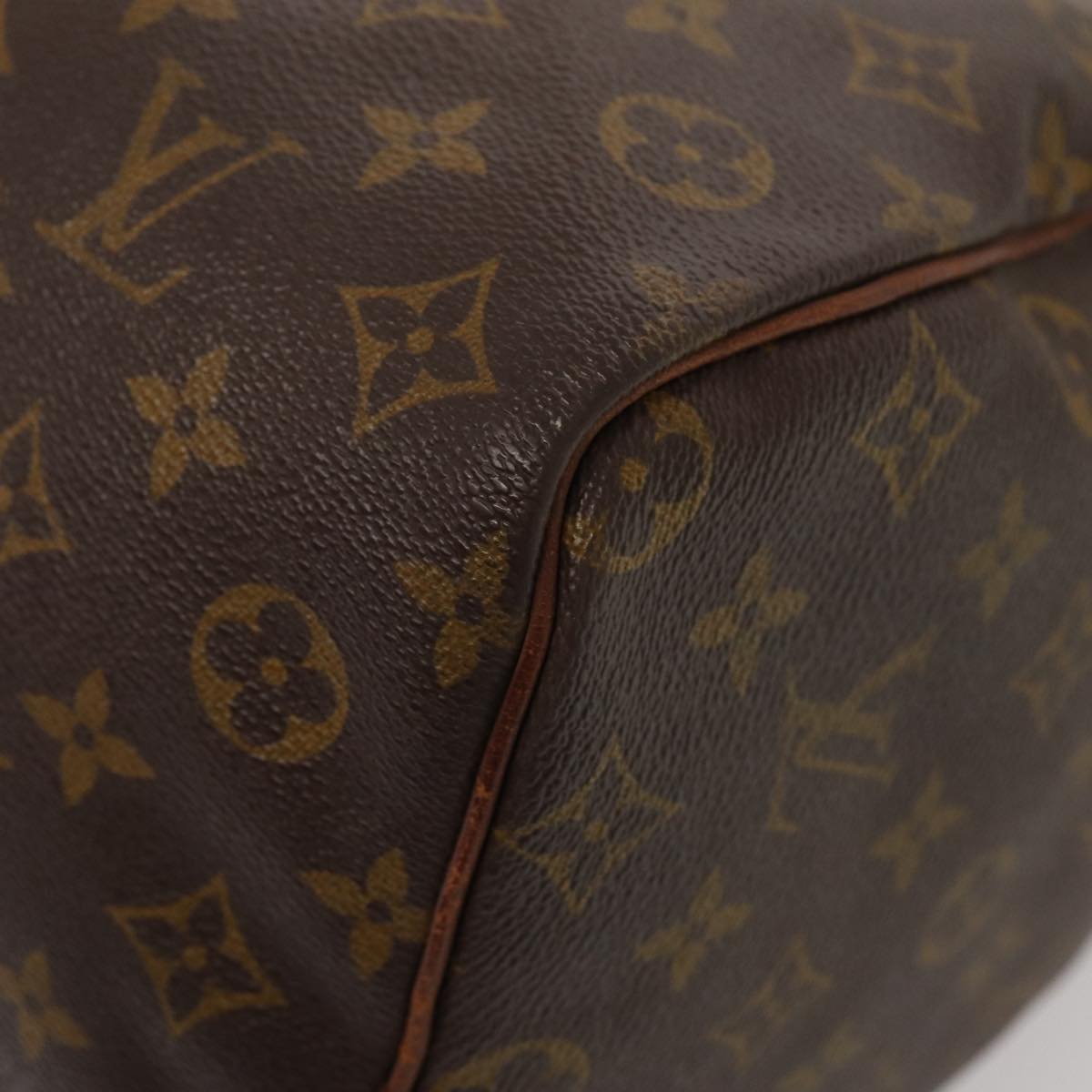 LOUIS VUITTON Monogram Speedy 35 Hand Bag M41524 LV Auth 87976