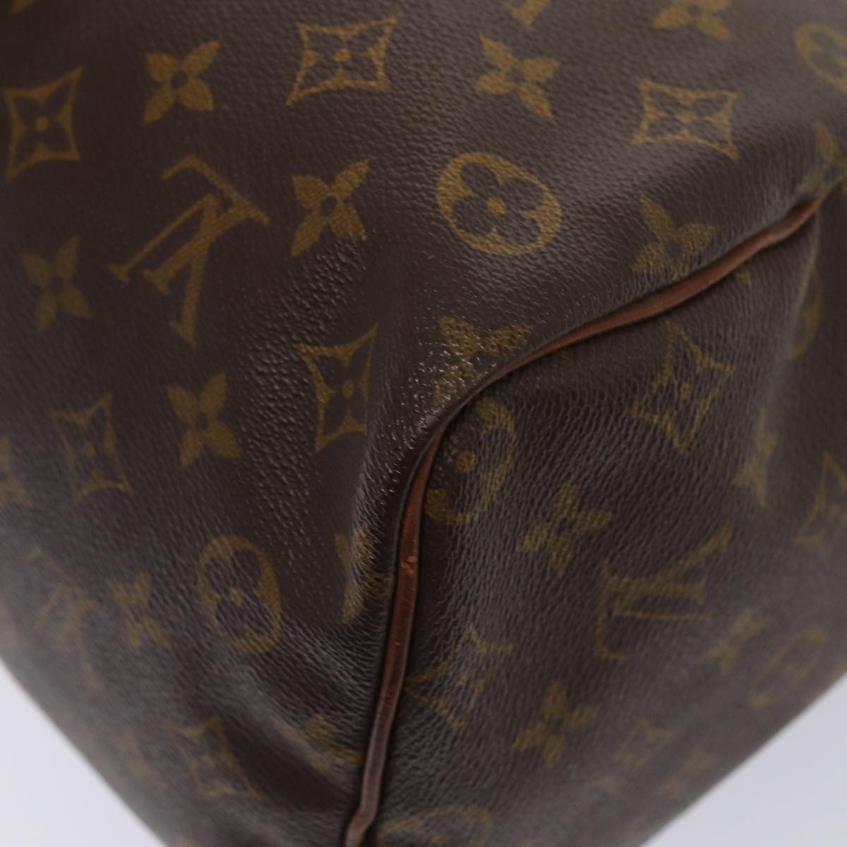 LOUIS VUITTON Monogram Speedy 35 Hand Bag M41524 LV Auth 87976