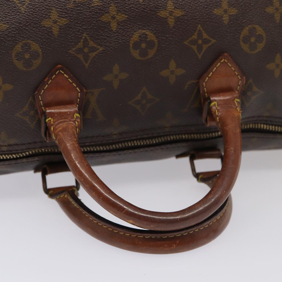 LOUIS VUITTON Monogram Speedy 35 Hand Bag M41524 LV Auth 87976