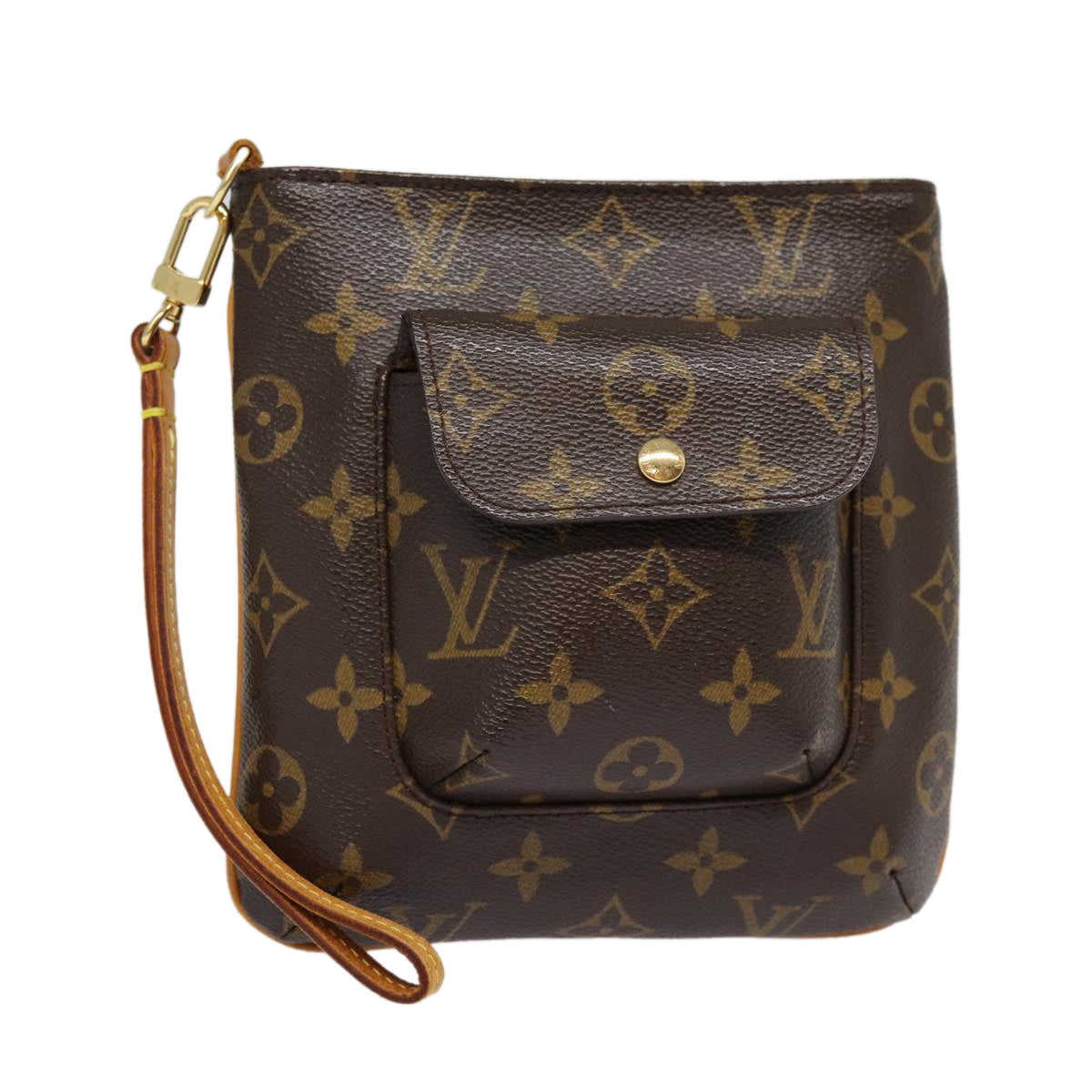 LOUIS VUITTON Monogram Partition Pouch M51901 LV Auth 88007