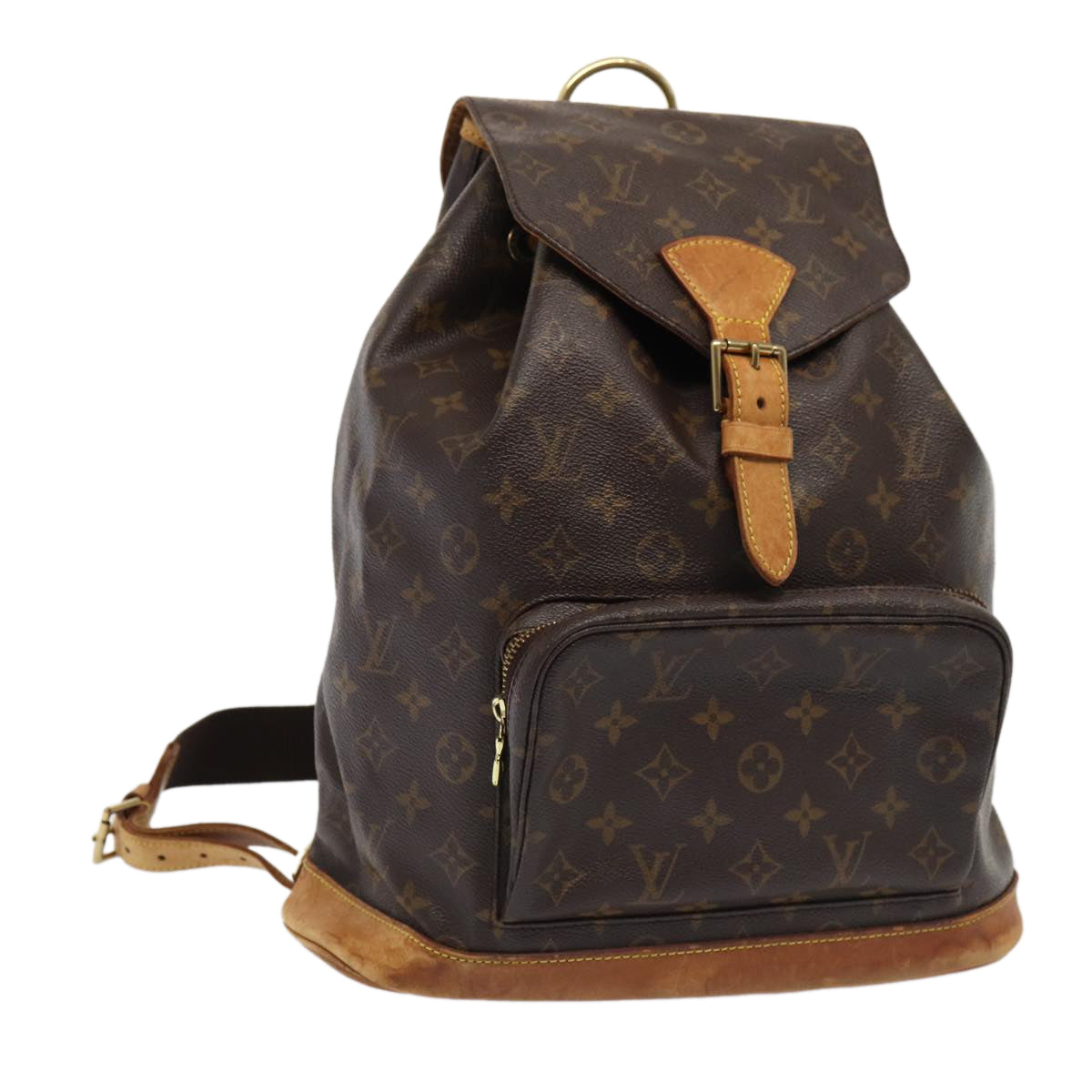 LOUIS VUITTON Monogram Montsouris GM Backpack M51135 LV Auth 88012