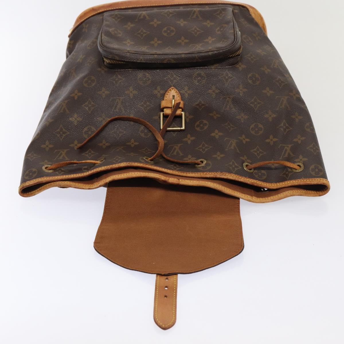 LOUIS VUITTON Monogram Montsouris GM Backpack M51135 LV Auth 88012