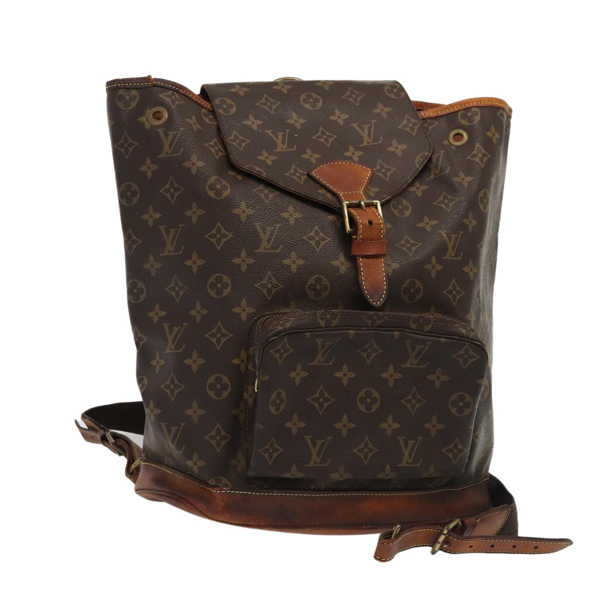 LOUIS VUITTON Monogram Montsouris GM Backpack M51135 LV Auth 88013