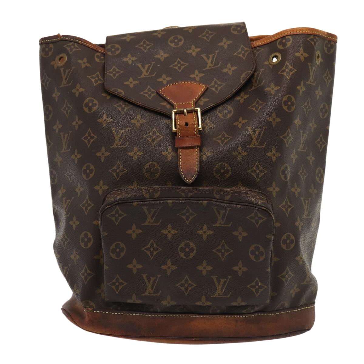 LOUIS VUITTON Monogram Montsouris GM Backpack M51135 LV Auth 88013