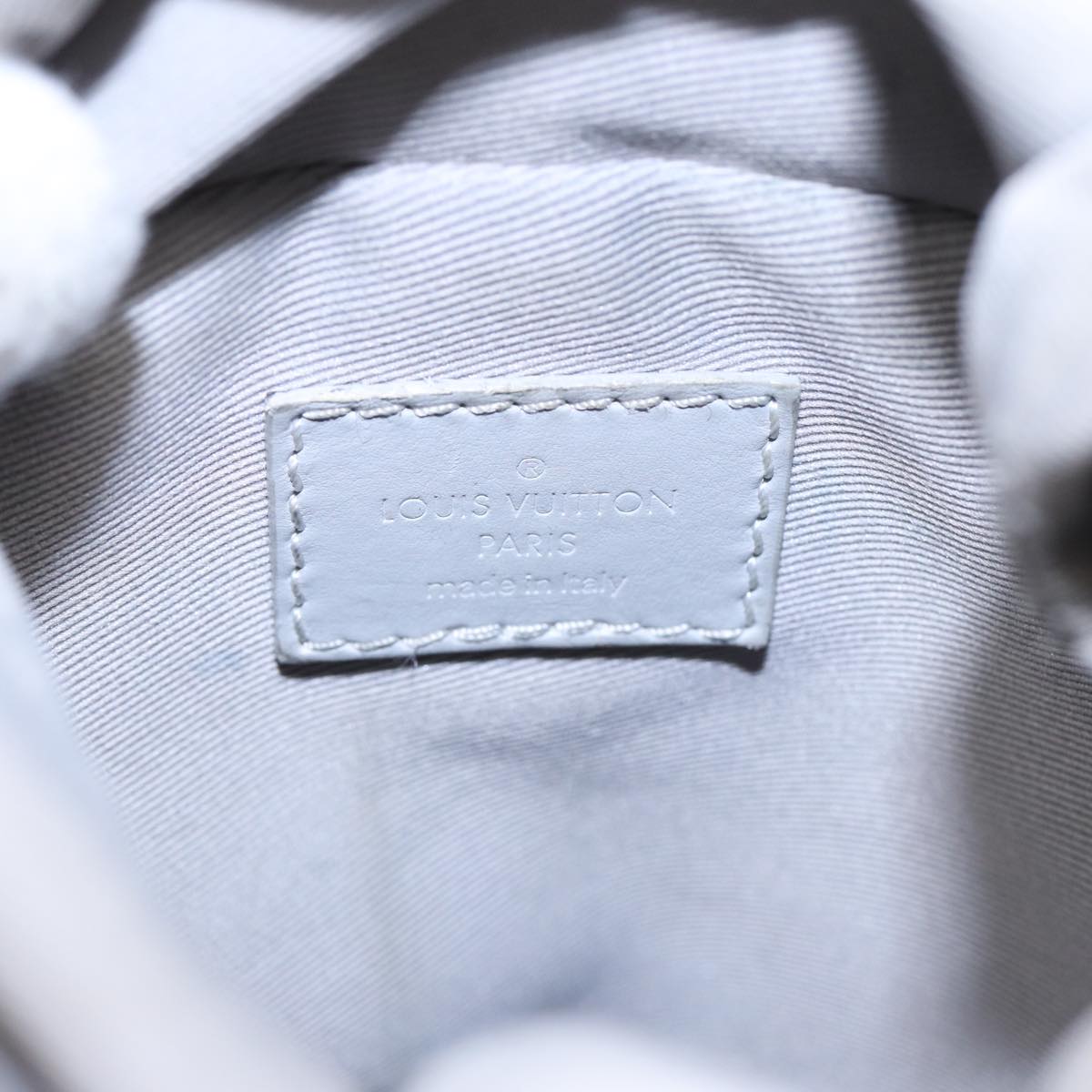 LOUIS VUITTON Monogram White Chalk Nanobag Shoulder Bag Gray M44631 Auth 88029