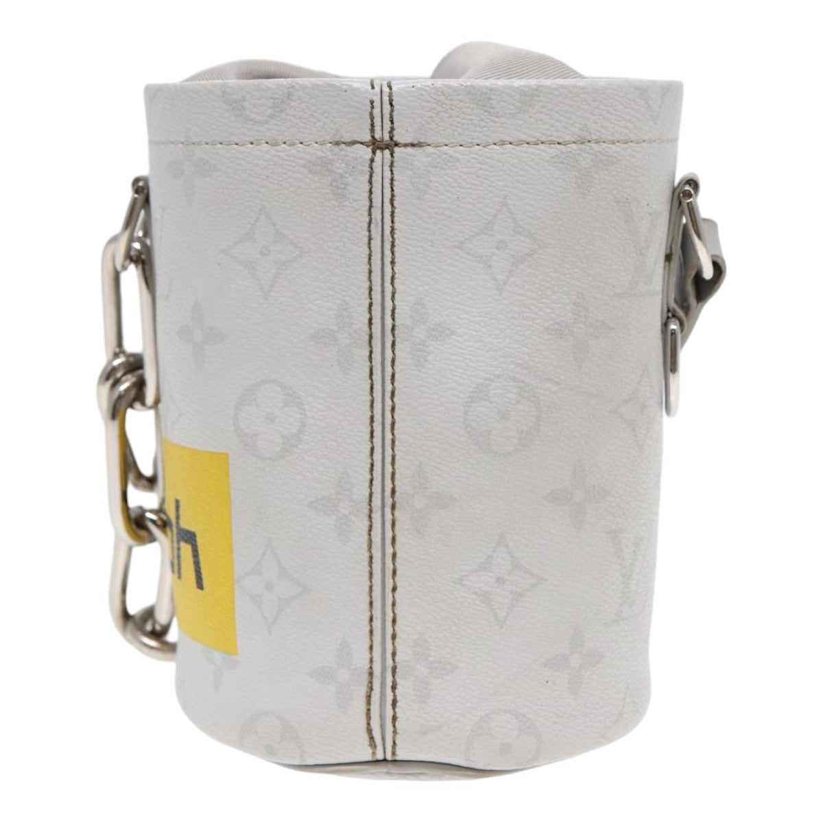 LOUIS VUITTON Monogram White Chalk Nanobag Shoulder Bag Gray M44631 Auth 88029