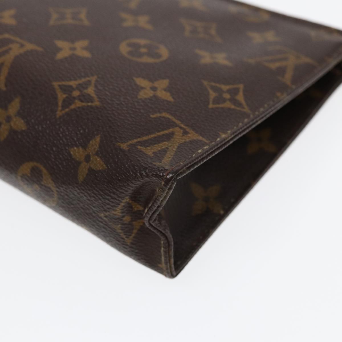 LOUIS VUITTON Monogram Poche Toilette 19 Pouch M47544 LV Auth 88056