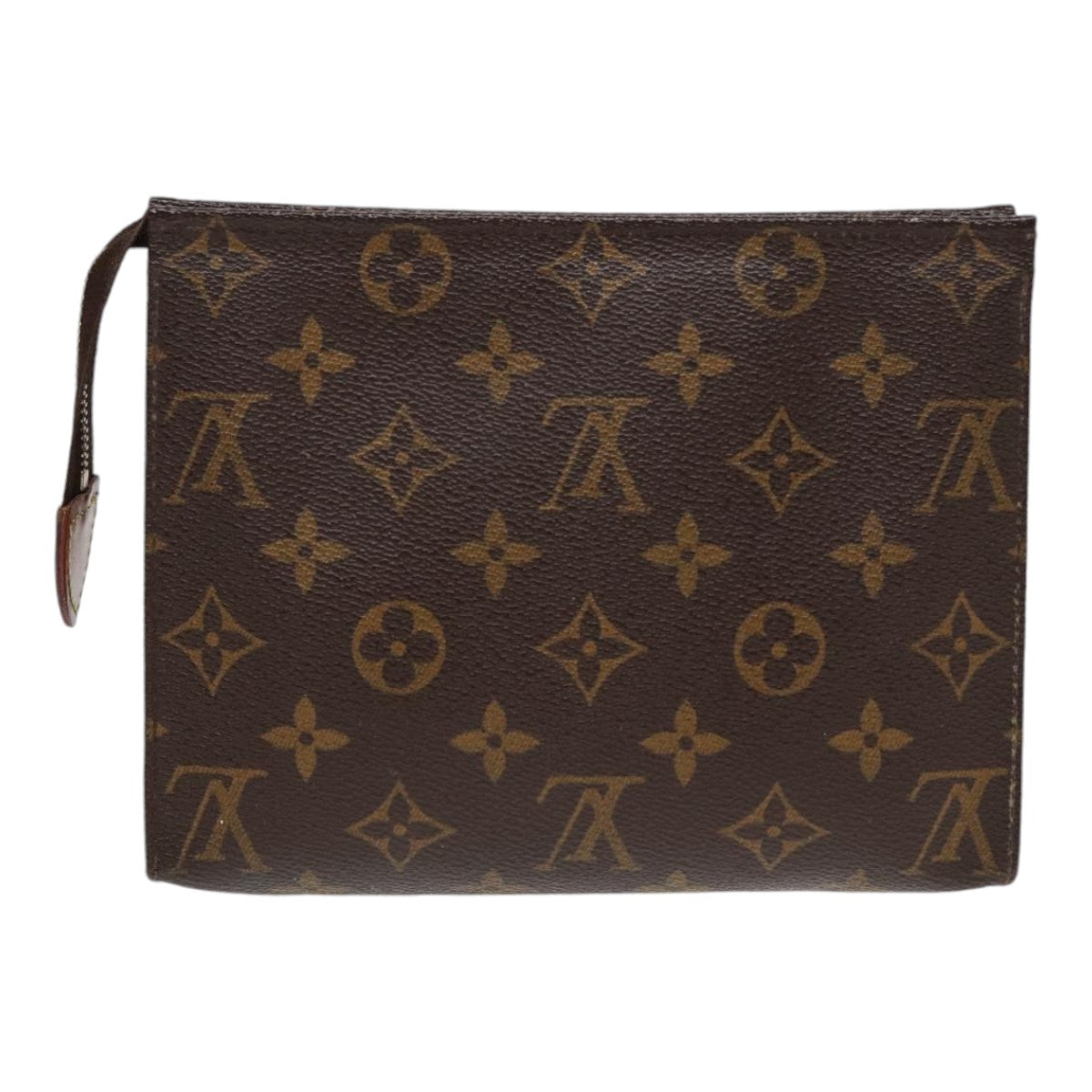 LOUIS VUITTON Monogram Poche Toilette 19 Pouch M47544 LV Auth 88056