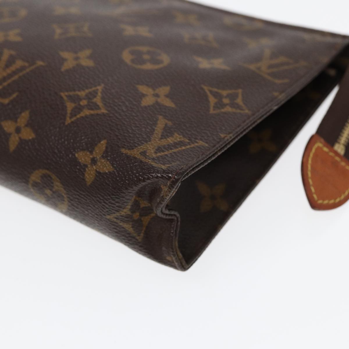 LOUIS VUITTON Monogram Poche Toilette 19 Pouch M47544 LV Auth 88056