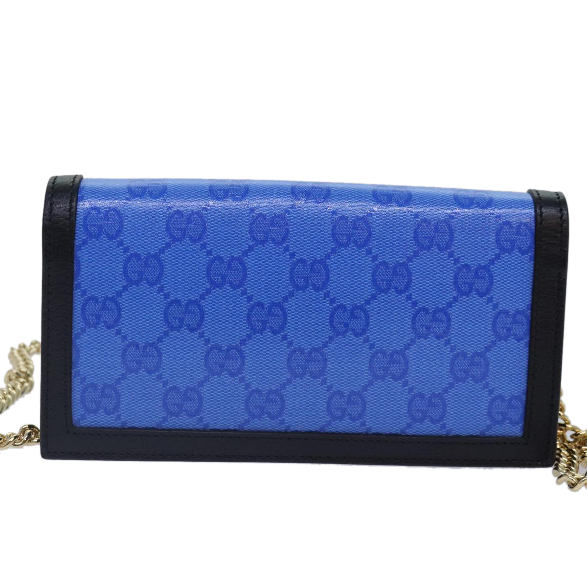 GUCCI GG Supreme Adidas Collaboration Chain Shoulder Wallet 621892 Auth 88144SAM
