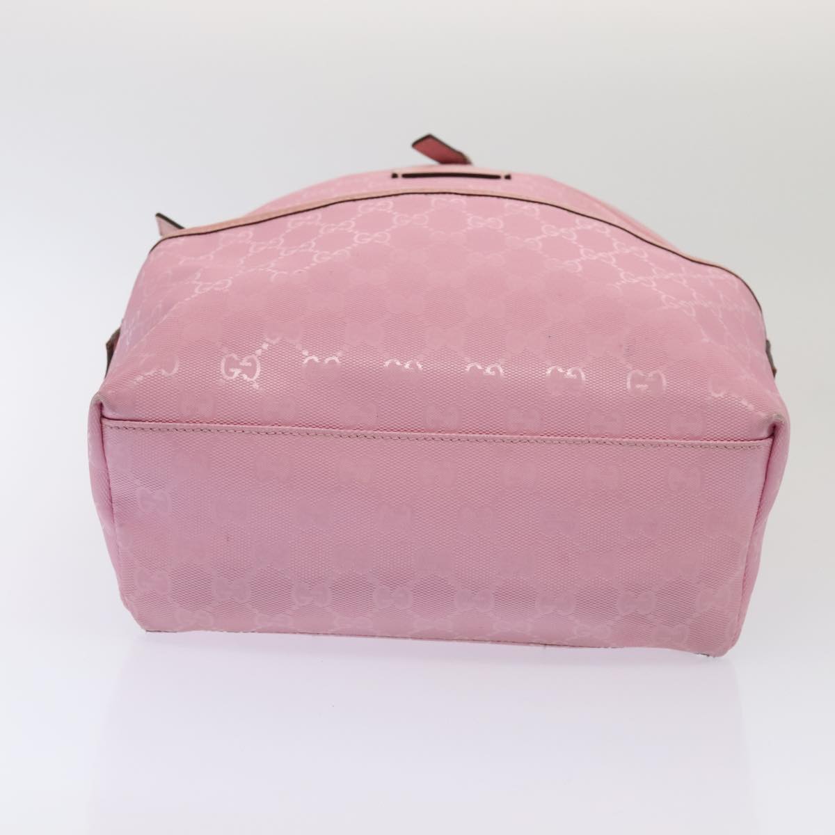 GUCCI GG Canvas Backpack Pink Silver 271327 Auth 88181