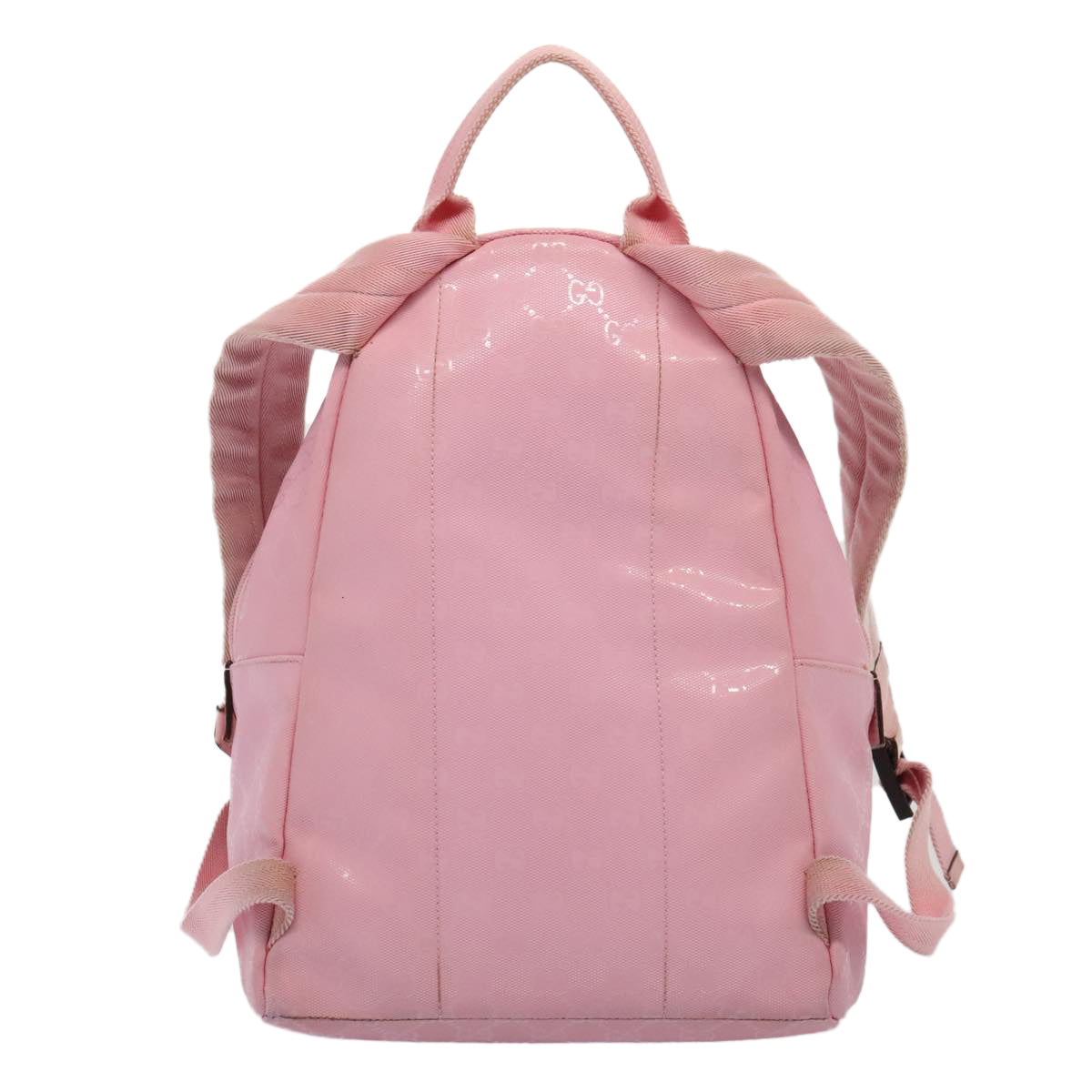 GUCCI GG Canvas Backpack Pink Silver 271327 Auth 88181