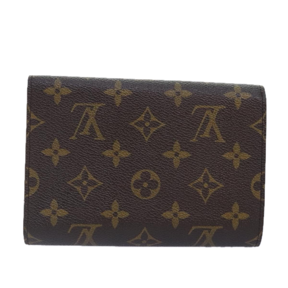 LOUIS VUITTON Monogram Porte Tresor Etui Papie Wallet M61202 LV Auth 88197