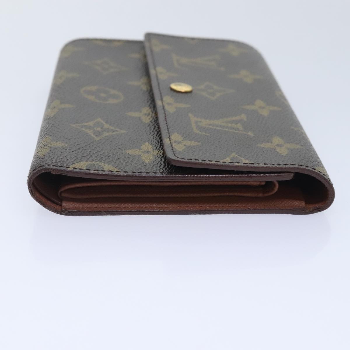 LOUIS VUITTON Monogram Porte Tresor Etui Papie Wallet M61202 LV Auth 88197