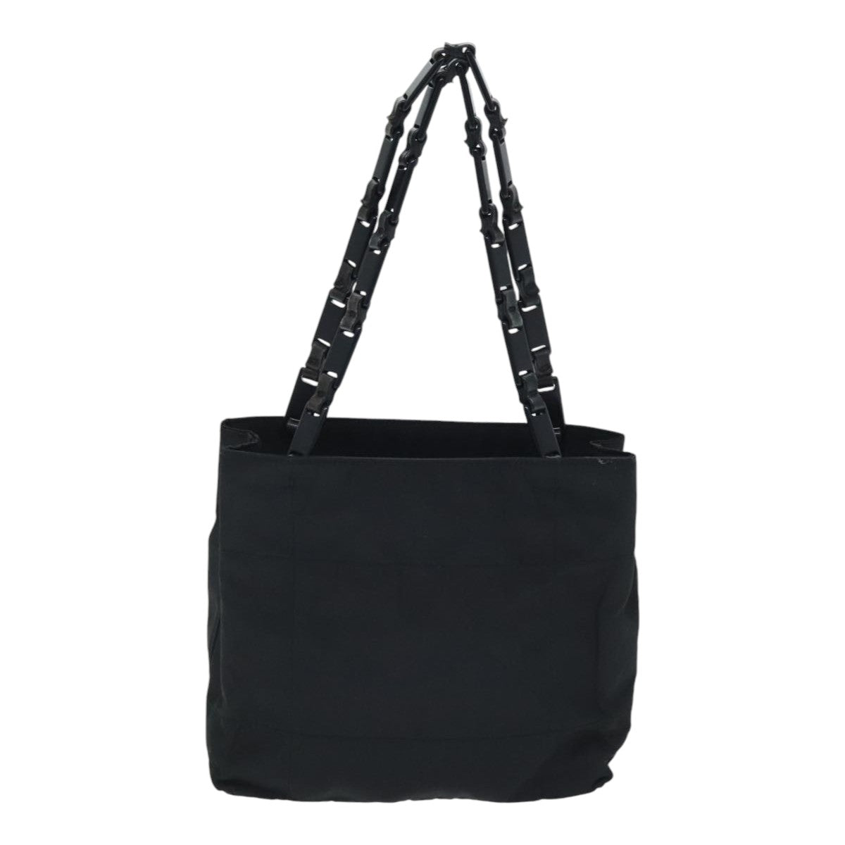 PRADA Hand Bag Nylon Black Auth 88234