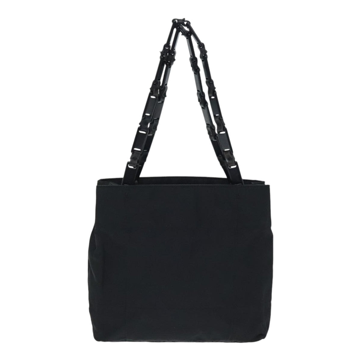 PRADA Hand Bag Nylon Black Auth 88234