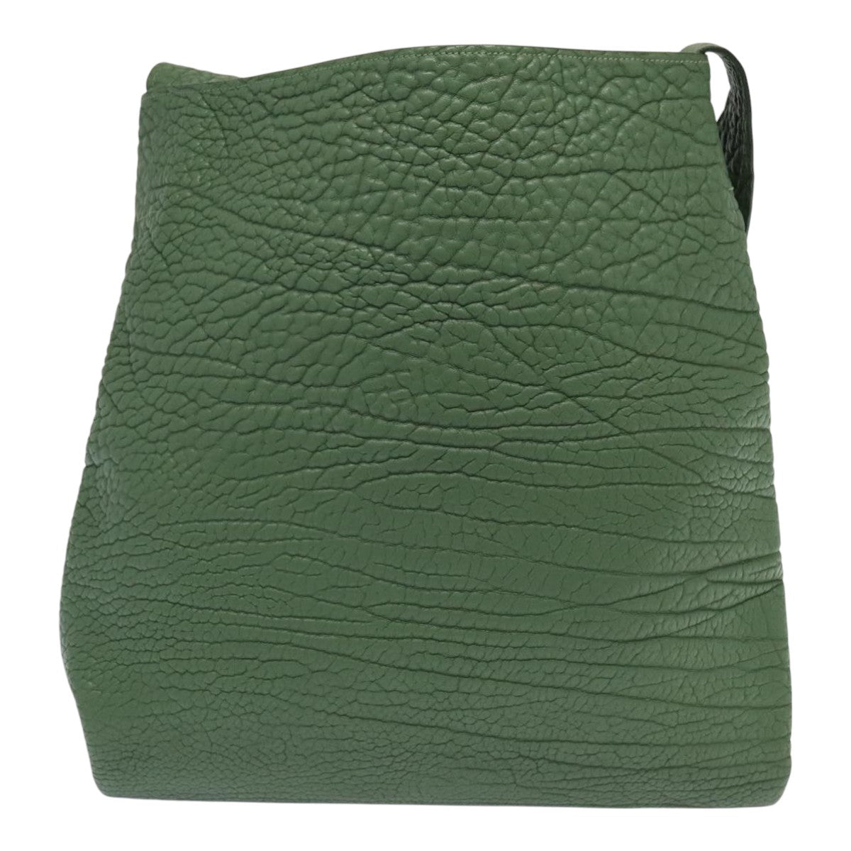 PRADA Shoulder Bag Leather Green Auth 88242SV