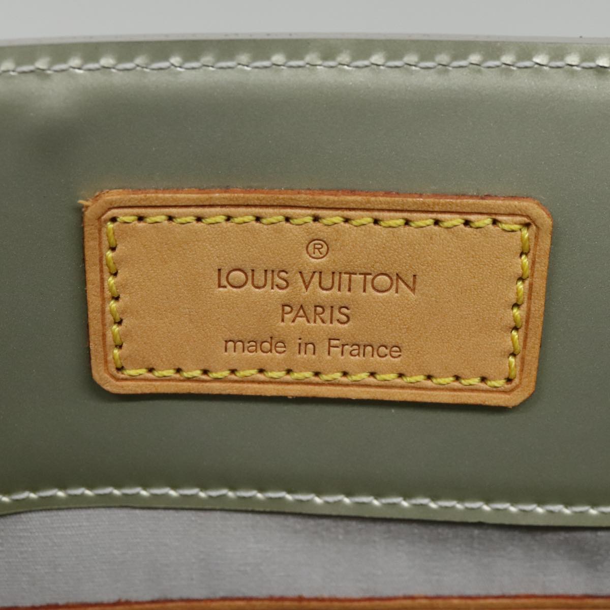 LOUIS VUITTON Monogram Vernis Reade MM Hand Bag Gris M91142 LV Auth 88245