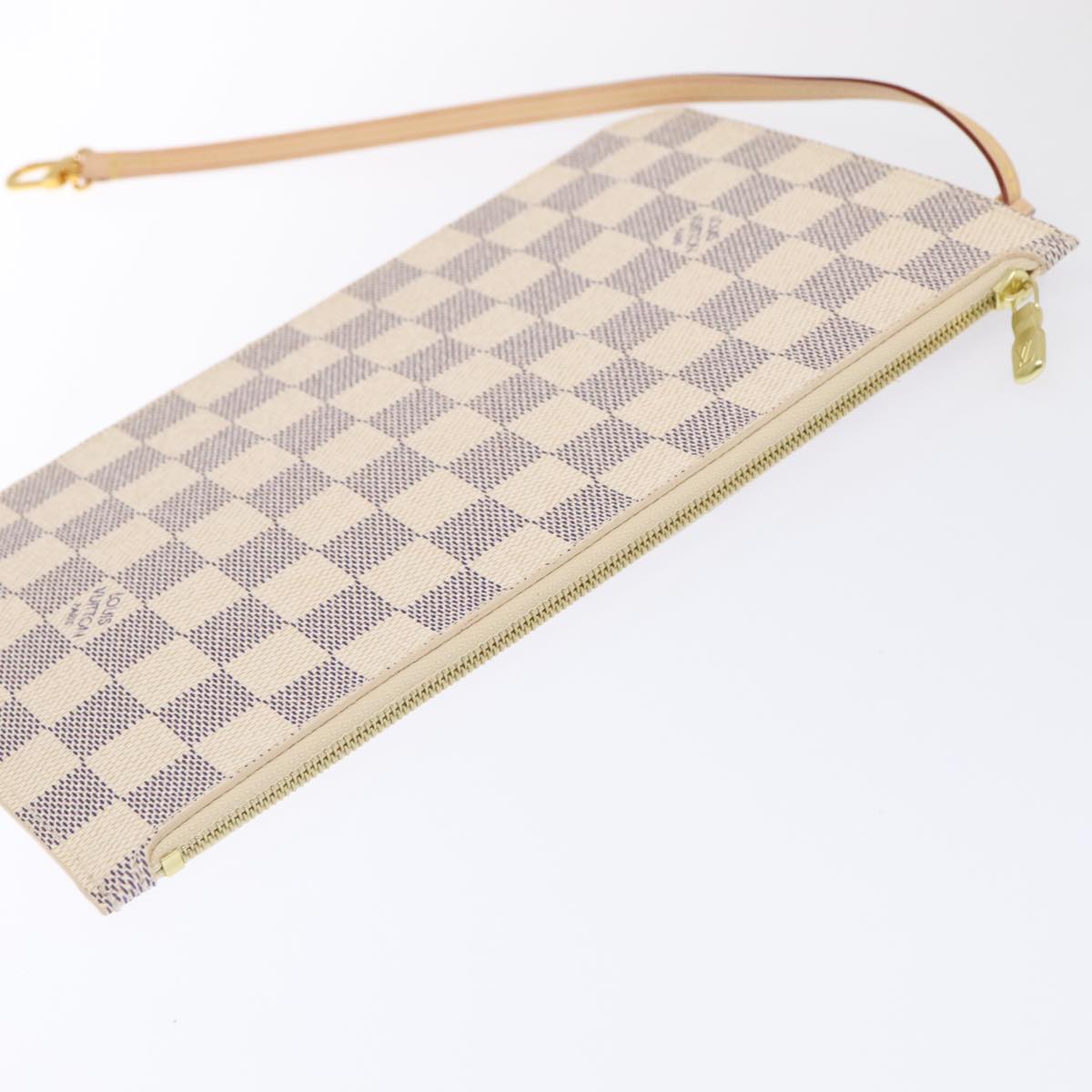 LOUIS VUITTON Damier Azur Neverfull MM Tote Bag N41605 LV Auth 88277AV