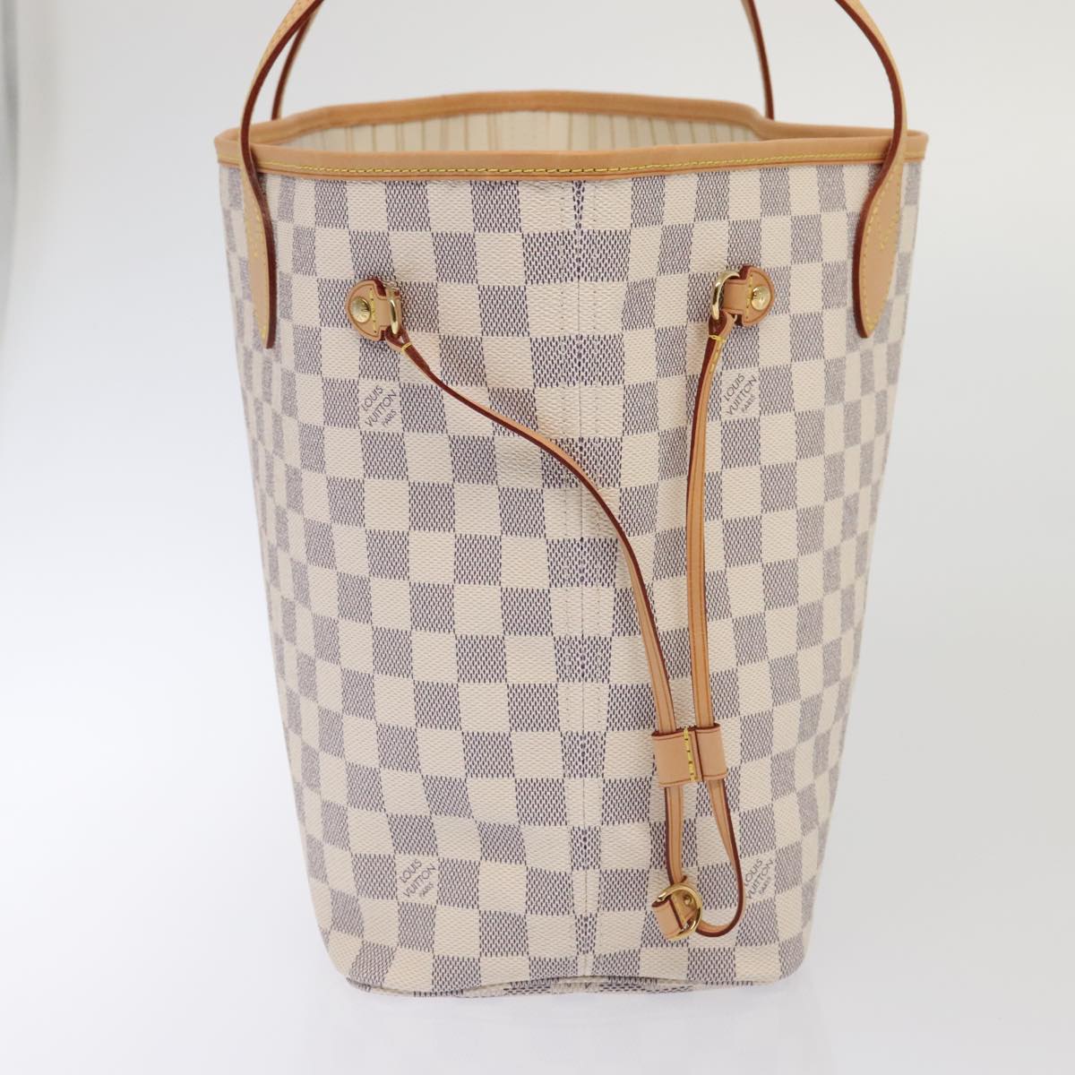 LOUIS VUITTON Damier Azur Neverfull MM Tote Bag N41605 LV Auth 88277AV